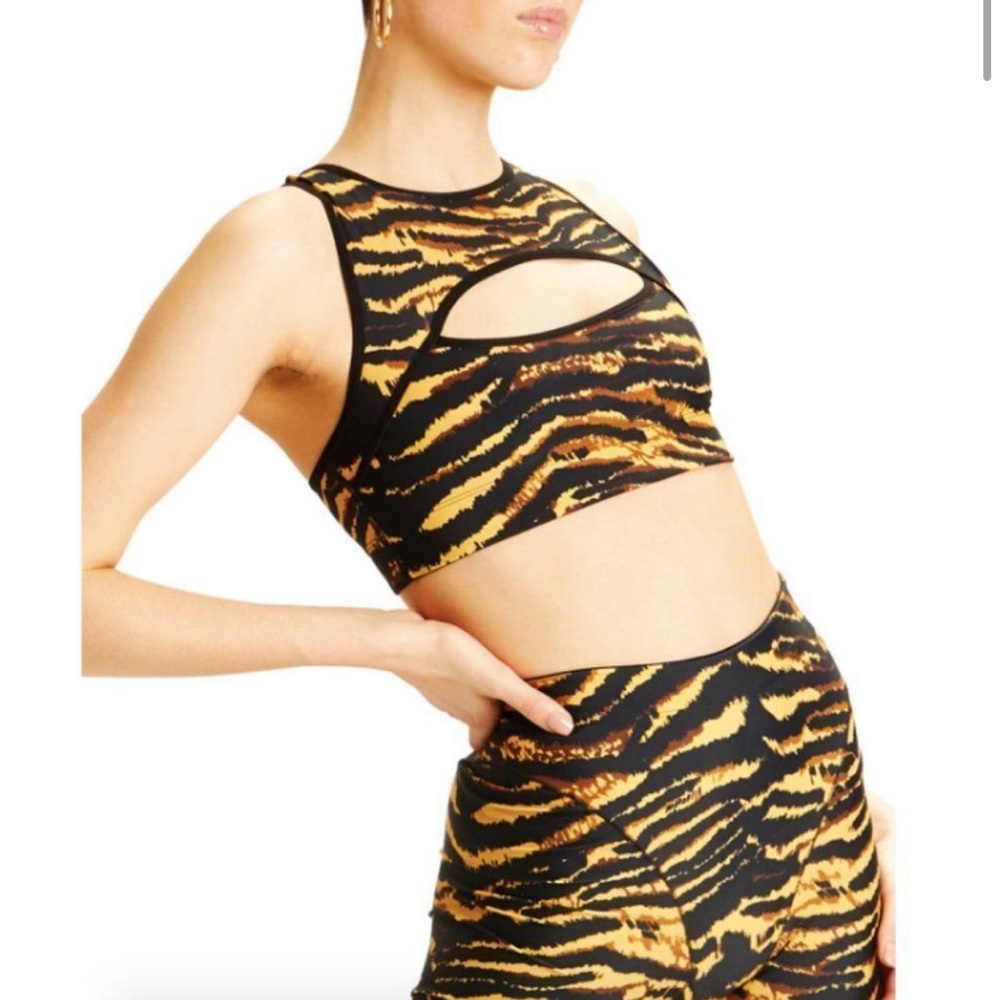 Adam Selman Sport Cut Our Sports Bra XS